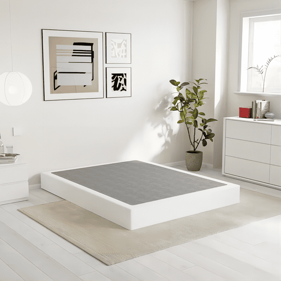 ZIYOO 4 Inch Metal Box Spring, Heavy - Duty Mattress Foundation,King Size