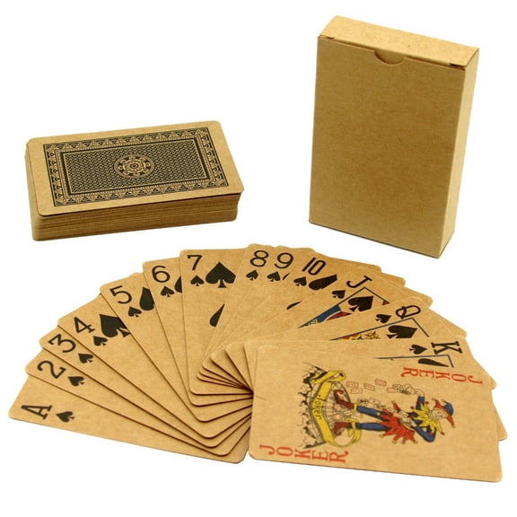 ZIYORK 54 Sheet Simple Style Classical Pattern Paper Playing Card Deck Poker Cards Pack