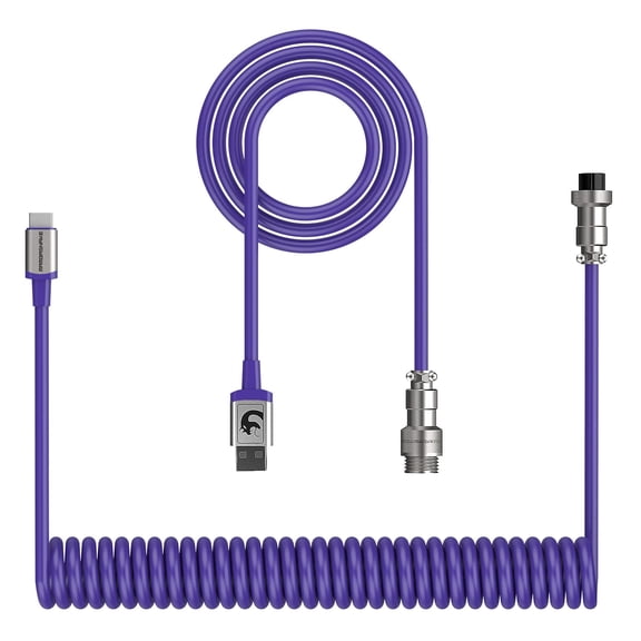 MAMBASNAKE C01 USB C to USB A Cable with Metal Aviator