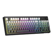 ZIYOU LANG K100 90% Wireless Gaming Keyboard, Tri-Mode Bluetooth/2.4GHz/USB-C, RGB Backlit, Number Pad, for PC/Mac, Gray Creamy
