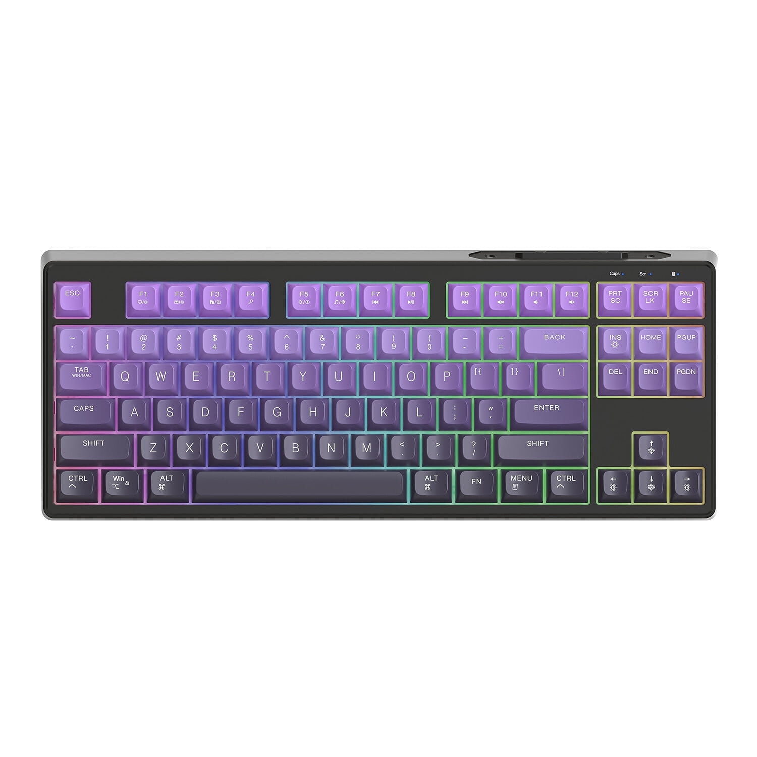 ZIYOU LANG M87 80% Wireless Gaming Keyboard,87 Keys TKL Mechanical ...