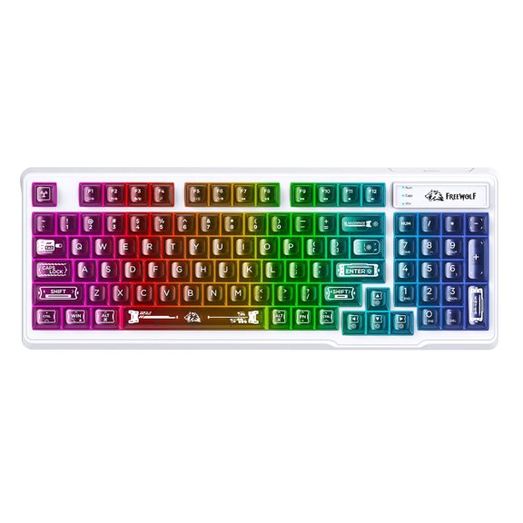 ZIYOU LANG M95 Transparent Membrane Wired Gaming Keyboard, Black