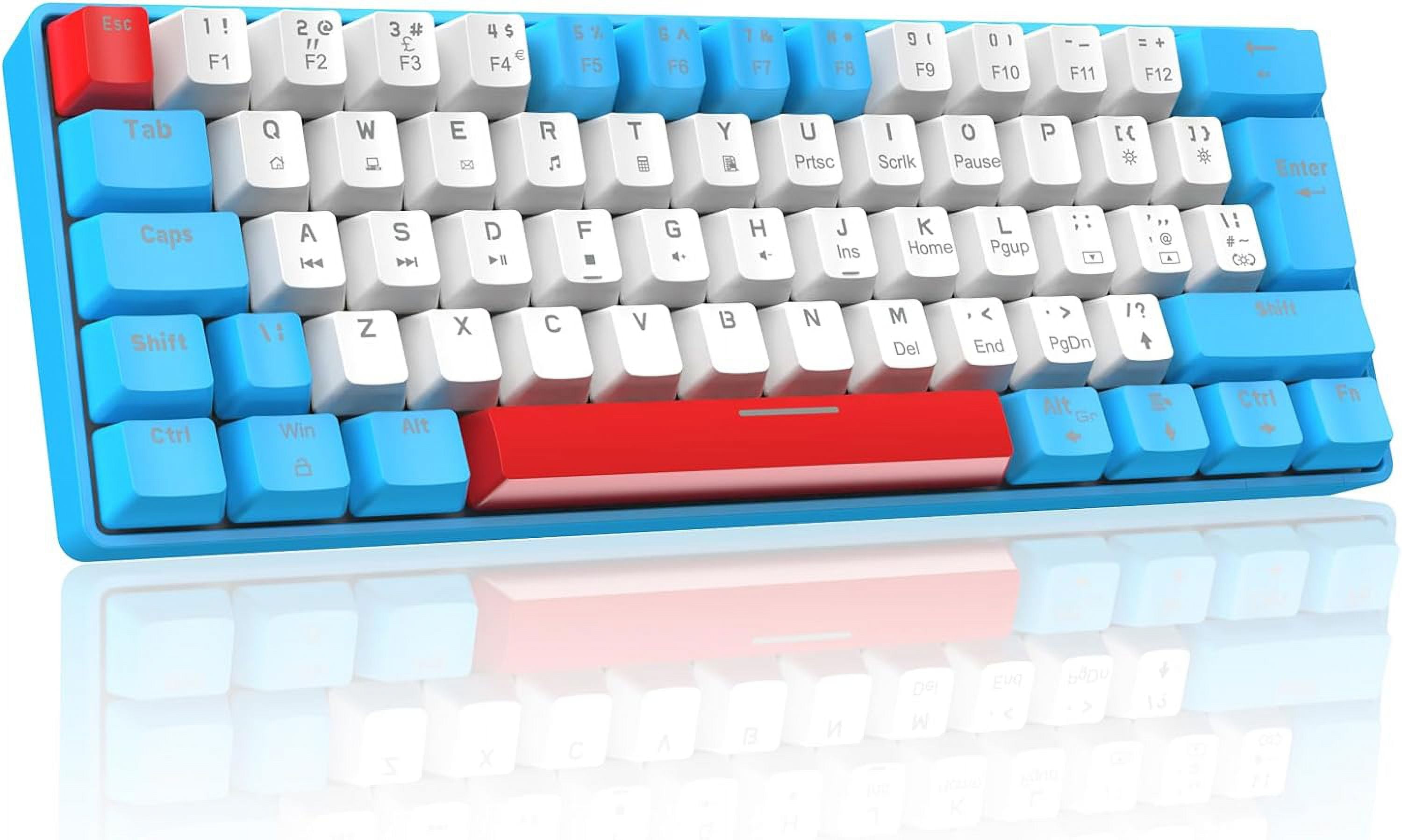 ZIYOU LANG T60 Wired 60% TKL Mechanical Gaming Keyboard with Led