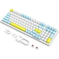 thumbnail image 1 of ZIYOULANG K3MAX Wired Gaming Keyboard, Apex Pro TKL Mechanical Keyboard 75% with 18 RGB LED Backlit, Compact Retro Keyboard Hot Swappable 100 Keys, Anti-ghosting MX Linear Red Switch, for Win/Mac, 1 of 5