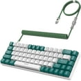 thumbnail image 1 of ZIYOULANG Wired Gaming Keyboard with RGB Backlight, Green/White, 1 of 8