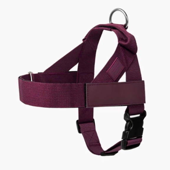 ZIYUN Large Dog Harness Burgundy, One Click Buckle, Adjustable Neck & Chest, Heavy Duty D-Ring, Chafe Resistant Comfort Pet Harness for Large Dogs
