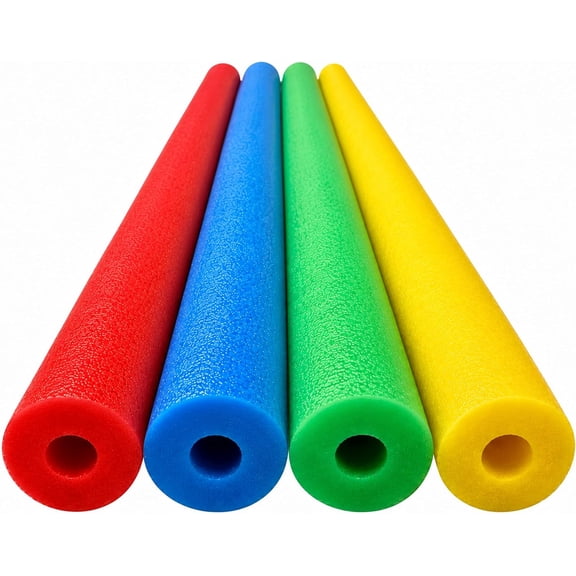 ZIYUN Pool Noodles Foam, Extra Dense Foam Swim Noodles, Multi-Purpose Foam Tubes for Pool Lake Floating, Swimming Training, Exercise, Crafts & Pipe Insulation