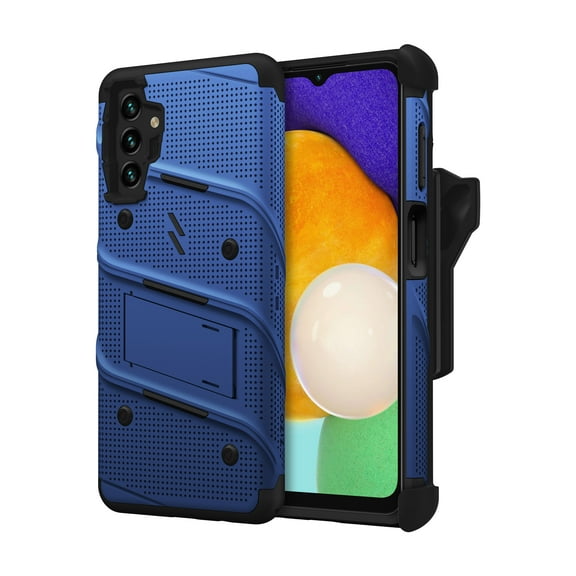 ZIZO BOLT Bundle for Galaxy A13 5G Case with Screen Protector Kickstand Holster Lanyard - Blue