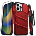 thumbnail image 1 of ZIZO BOLT Bundle for iPhone 14 Pro Max (6.7) Case with Screen Protector Kickstand Holster Lanyard - Red, 1 of 6