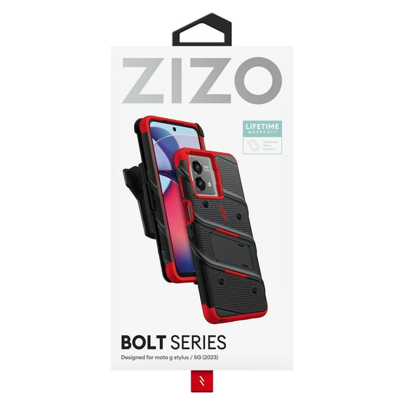 ZIZO BOLT Bundle moto g stylus (2023) / 5G Case with Tempered Glass