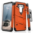 thumbnail image 1 of ZIZO BOLT Series LG V30 Case Military Grade Drop Tested with Tempered Glass Screen Protector, Holster LG V35 ThinQ Case ORANGE BLACK, 1 of 6