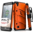 thumbnail image 1 of ZIZO BOLT Series LG X Power Case Military Grade Drop Tested with Tempered Glass Screen Protector, Holster, Kickstand ORANGE BLACK, 1 of 6