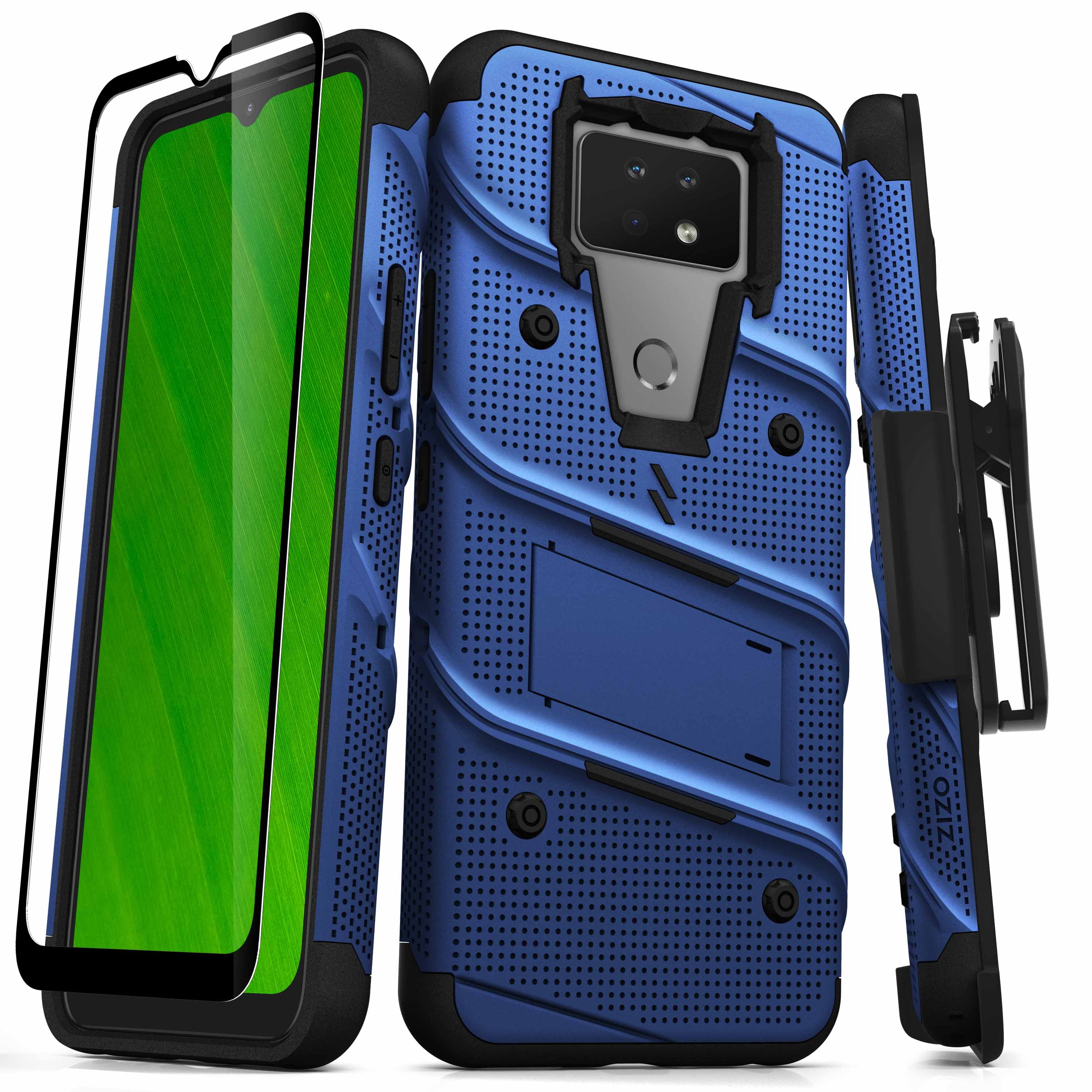 Hotsell ZIZO Bolt Series for Galaxy S20 Plus Case with Kickstand Holster Lanyard - Blue