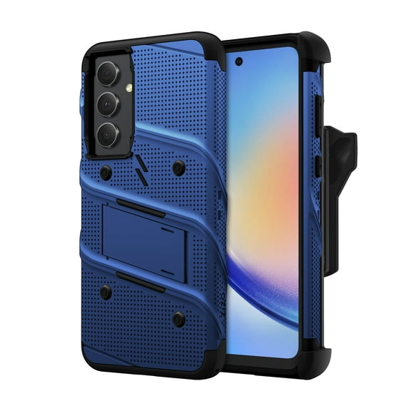 ZIZO- Bolt Case W/Tempered Glass For Samsung Galaxy A35 5G - Blue/Black