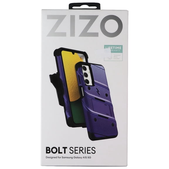 ZIZO Bolt Series Bundle (Case/Holster/Screen) for Samsung Galaxy A15 5G - Blue