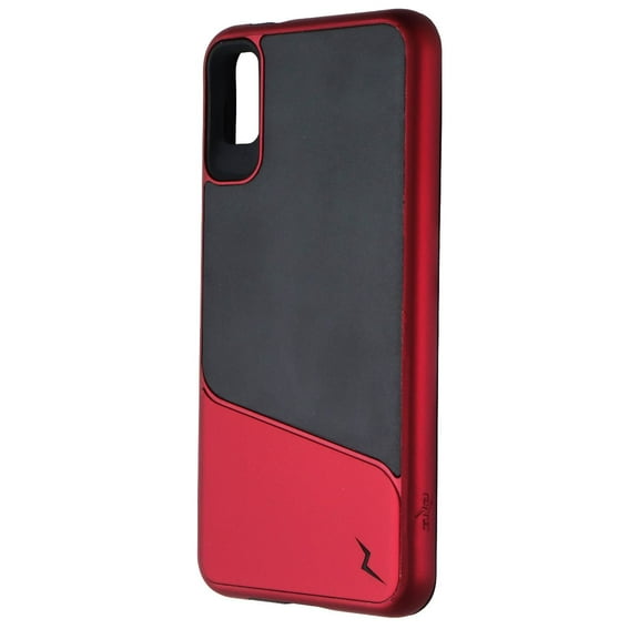 ZIZO DIVISION Motorola Moto E6 Case [Military-grade Protection] Heavy-duty Shock Absorbtion | Designed For 2019 Motorola Moto E6 (Black/Metallic Red)