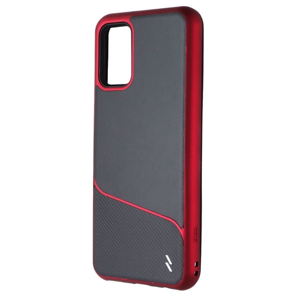 ZIZO DIVISION Series for Galaxy A02s Case - Sleek Modern Protection - Black & Red