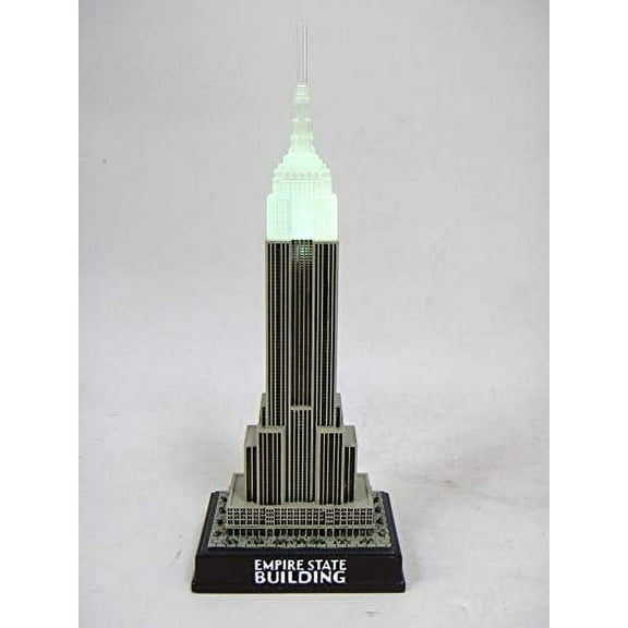 ZIZO New York Breath Taking Empire State Building Replica LED Light up 10' New York City NYC Souvenir Empire State Building Replica Statue of Liberty New York Figurine and Decoration FG264