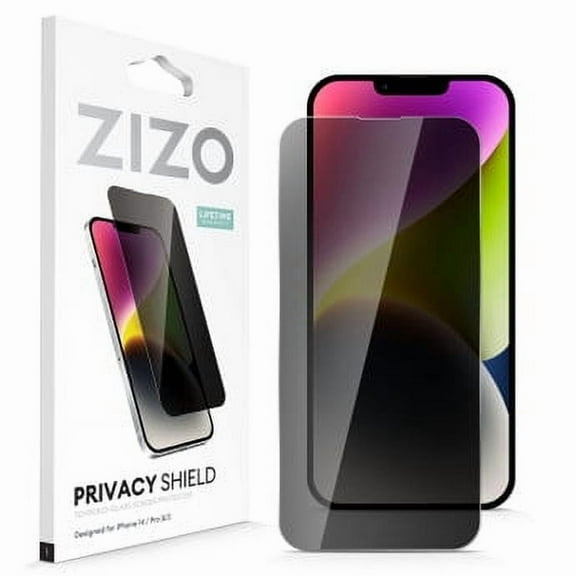 ZIZO Privacy Tempered Glass Screen Protector for iPhone 14 or iPhone 13