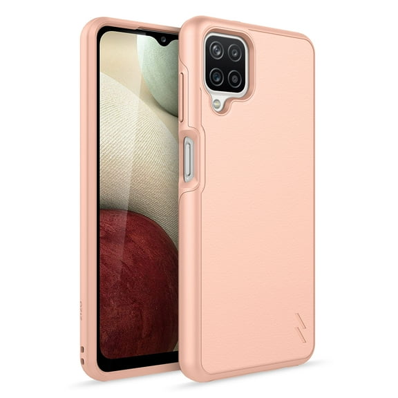 Zizo Realm Series Galaxy A12 Case Rose Gold Slim Protective Cover