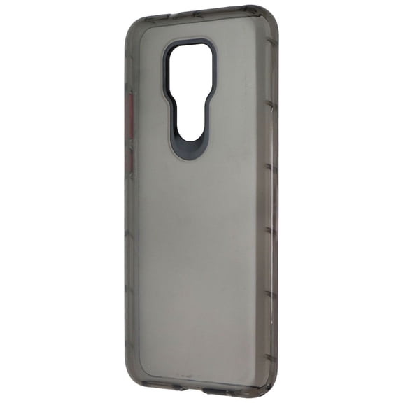 ZIZO SURGE Series for Moto G Play (2021) Case - Sleek Clear Case Customizable Buttons - Smoke