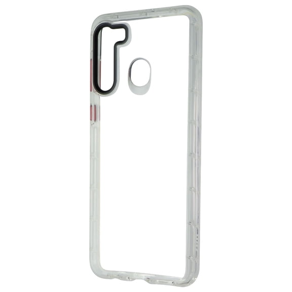 ZIZO SURGE Series for Samsung Galaxy A21 Case - Sleek Clear Case Customizable Buttons - Clear