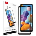 thumbnail image 1 of ZIZO TEMPERED GLASS Screen Protector for Samsung Galaxy A21 Full Glue Clear Screen Protector with Anti Scratch and 9H Hardness - Black, 1 of 3