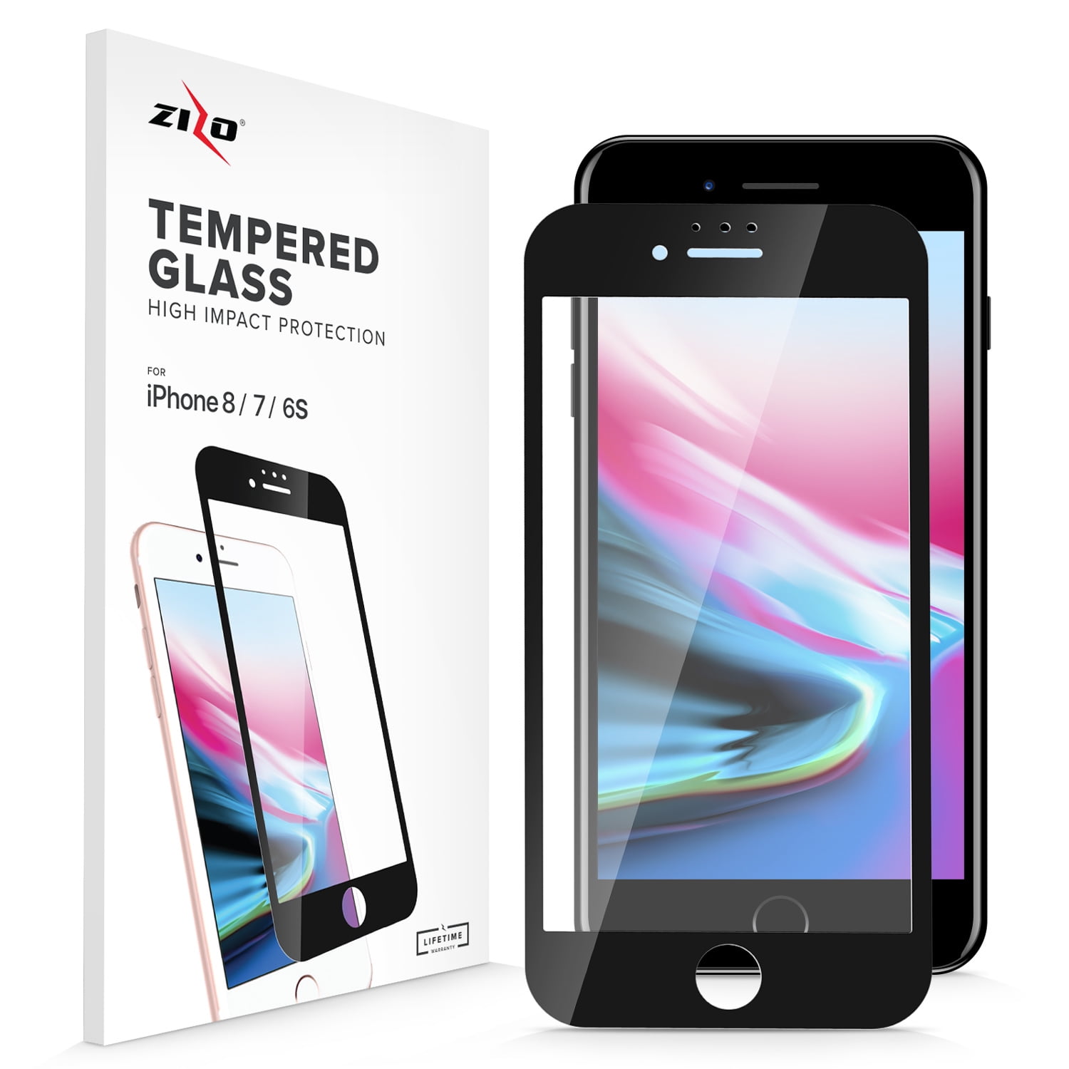 ZIZO TEMPERED GLASS Screen Protector for iPhone SE (3rd and 2nd gen)/8/