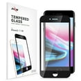 thumbnail image 1 of ZIZO TEMPERED GLASS Screen Protector for iPhone SE (3rd and 2nd gen)/8/7 - Black, 1 of 6