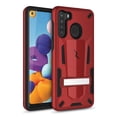 thumbnail image 1 of ZIZO TRANSFORM Series for Samsung Galaxy A21 Case - Rugged Dual-layer Protection with Kickstand - Red, 1 of 6