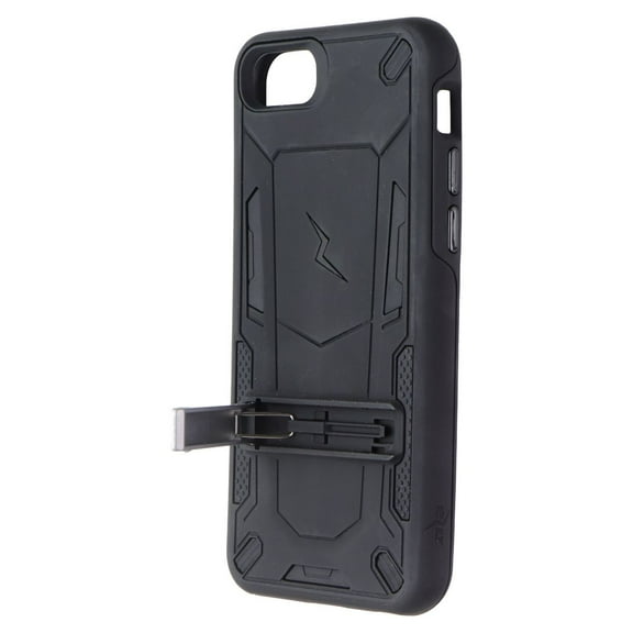 ZIZO TRANSFORM Series for iPhone SE (3rd and 2nd gen)/8/7 Case Rugged Dual-layer Protection with Kickstand - Black