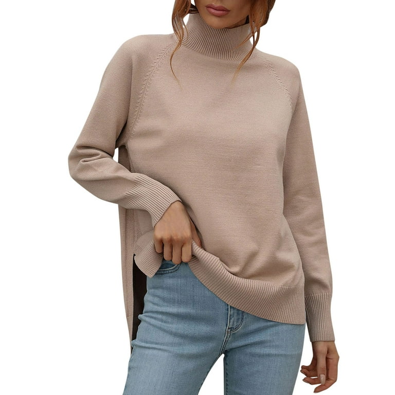 ZIZOCWA Finger Pull-Over Sweater Conductor Mens Wool V Neck Sweater Women  Winter Solid Color Sweater High Collar Warm Sweater Band 1