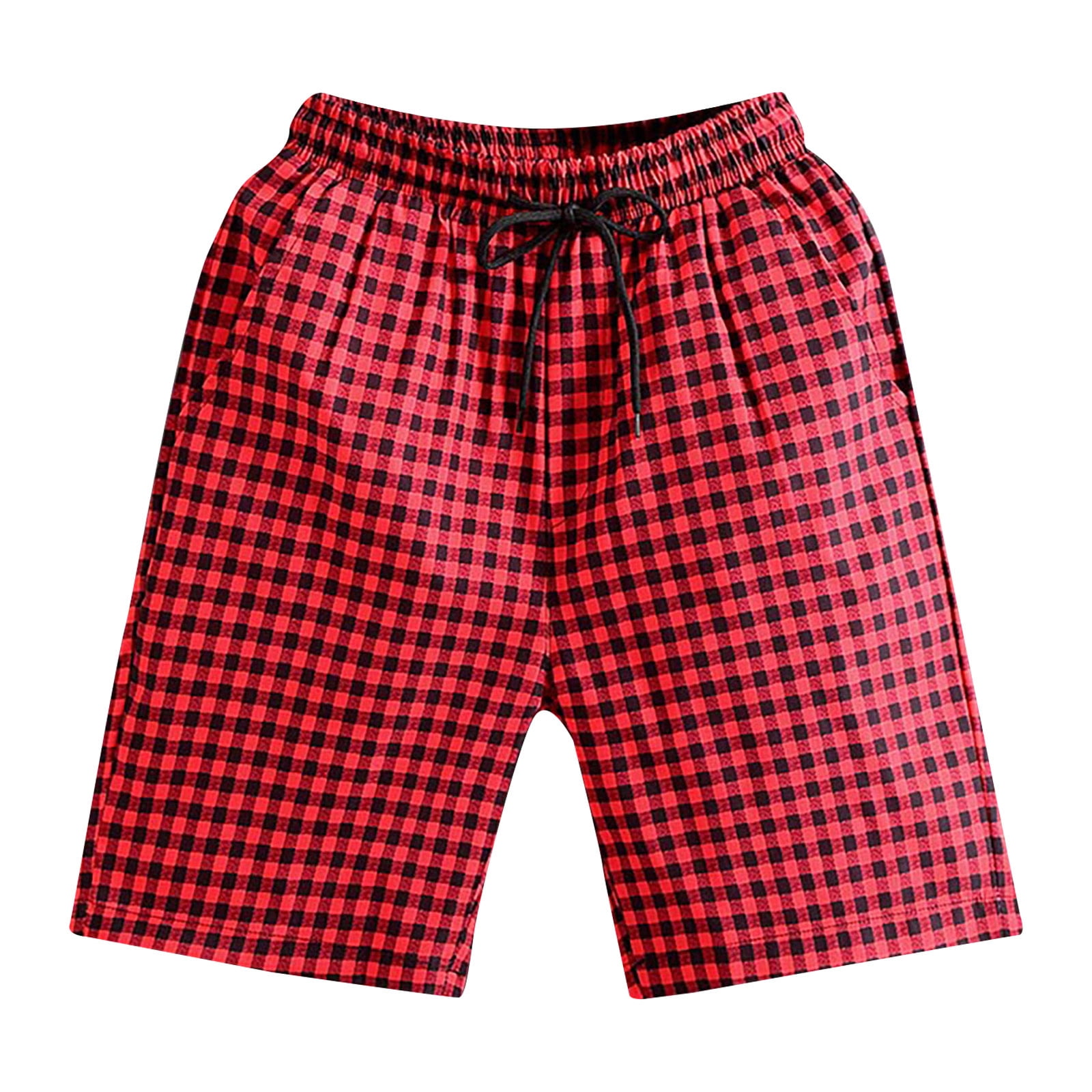 Plaid cheap gym shorts