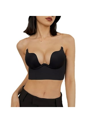 MODBRA Women Transparent Strapless Backless Invisible Clear Back