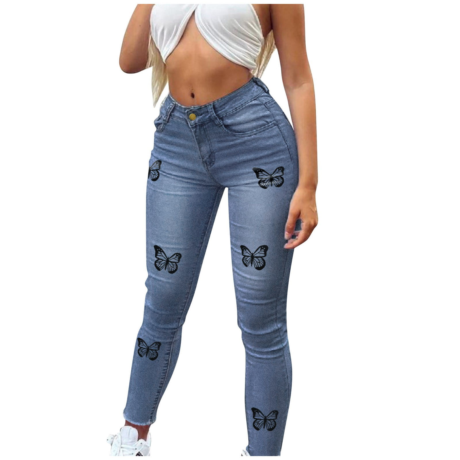 Ribbon Design Ripped Jeans Girls Fashion Denim Pants | Denim pants fashion, Girls  jeans, Kids jeans girls
