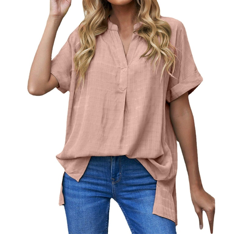 ZIZOCWA Nina Renee Lyday Womens Elbow Sleeve Tee Women Casual Shirt Long  Sleeve Thin Button Solid Chiffon Lapel Long Sleeve Shirt Top Womens Work