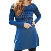 ZIZOCWA Ruffle Dress Tunic Dresses Women'S Autumn And Winter ry National Wind Printed Long Sleeved Round Neck Dress Pretty Long Dresses Women