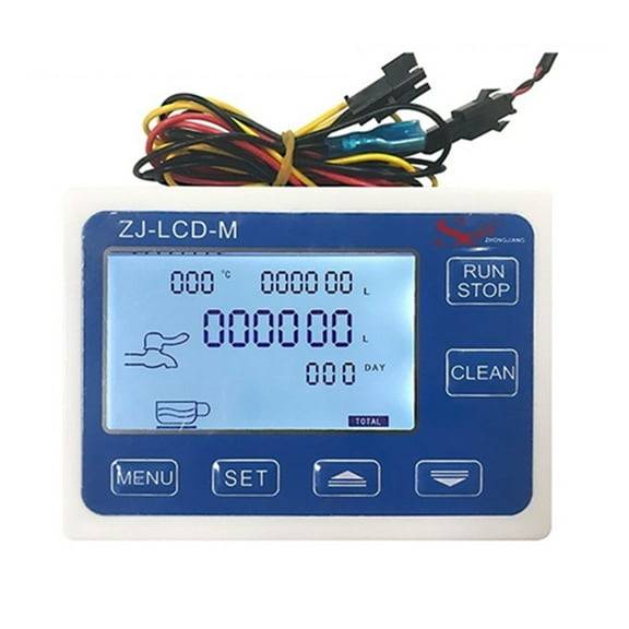 ZJ-LCD-M Meter Controller+G1/2" Flow Sensor + Valve +Power Charge For Water Liquid Measurement Or Quantitative