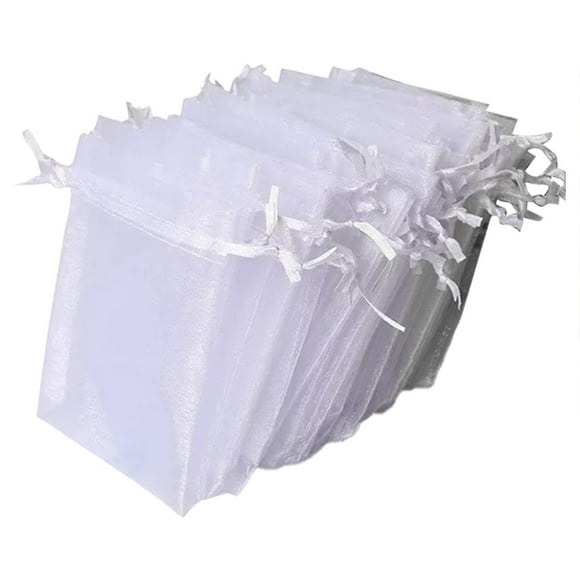 ZJDOAK 100 Pieces Mesh Stuff Sack, Durable Drawstring Gift Bag for Rinsing Beach Toys, Seashell Collecting, Mesh Bags and Travel
