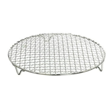 8.25 Inch Stainless Steel Cooling Rack - Round Baking & Steaming Rack With Legs