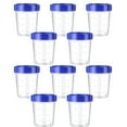 thumbnail image 1 of ZJDOAK 4oz Salad Dressing Container to Go - Reusable Stackable Plastic Dip Sauce Containers Small Containers with Lids Leakproof Condiment Containers with Screw Lids, 1 of 8