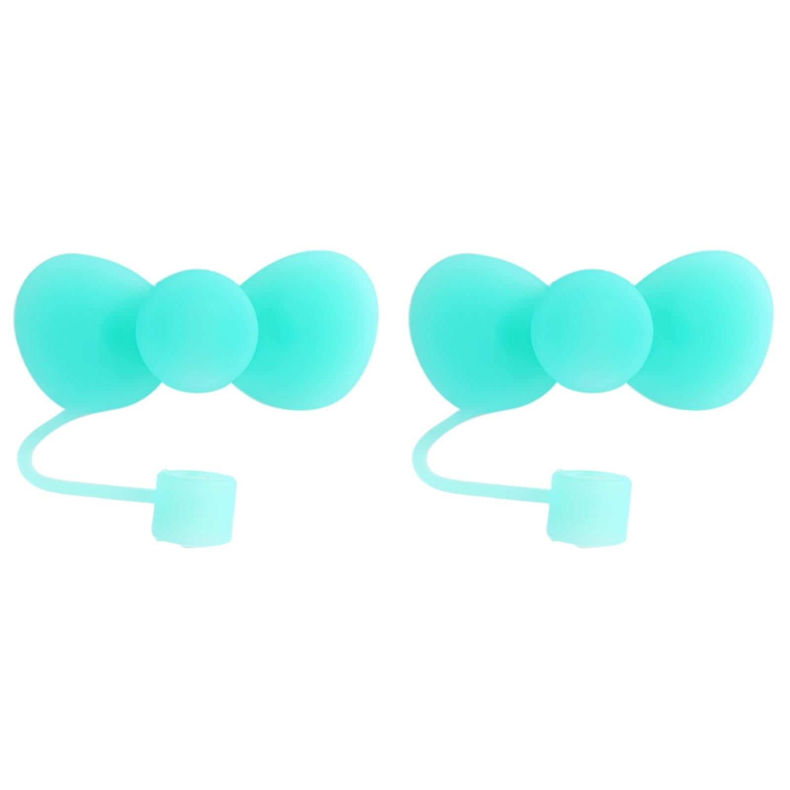 Bow Straw Covers – Reusable Silicone Toppers For Stanley Cups & 10mm Straws (4 Pack)