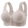 thumbnail image 1 of ZJFXGS Wireless Bralettes for Women Front Clasp Bra Womens No Underwire Bras Plus Size Comfort Soft Bras Supportive Bralettes Cute Strong Support Sports Women'S Thin Breathable Bra Purple 40, 1 of 3