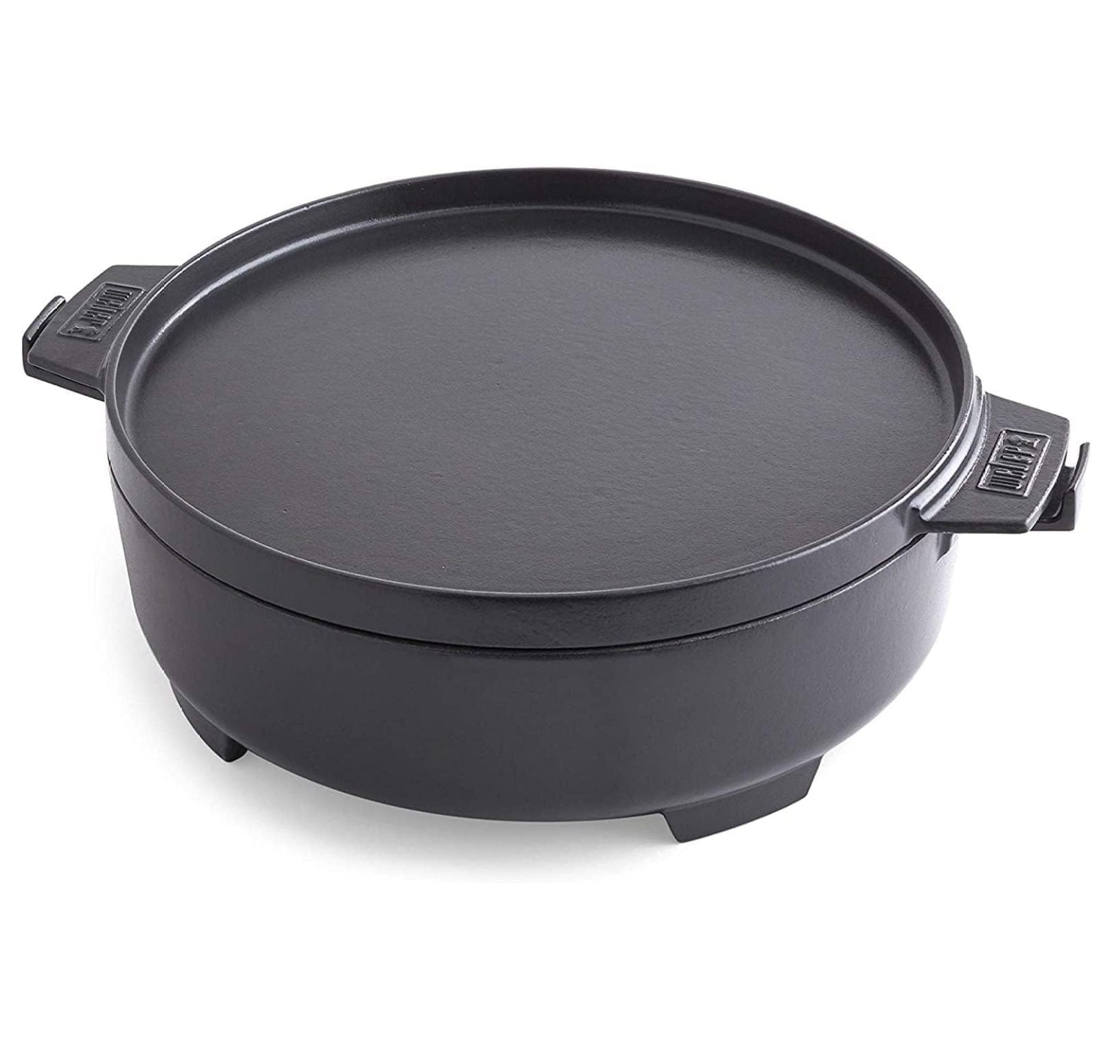 Black Enameled Cast Iron 7.25 Qt Dutch Oven with Lid