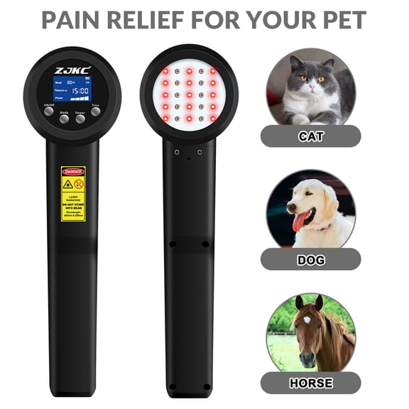 ZJKC 3000mW Red Light Therapy Device, 650nm + 808nm for Effective Muscle and Joint Support