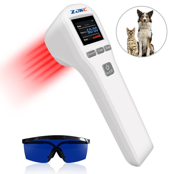 ZJKC Best Handheld Light Therapy Device for Dogs, 650nm 808nm Cold Light Therapy for Knee Pain and Deep Tissue Relief