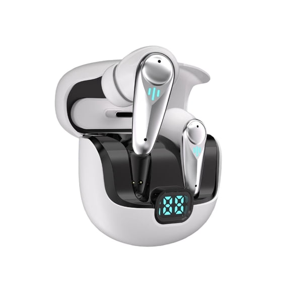 ZJNGJC 2.4GHZ Wireless Gaming Earbuds,30MS Low-Latency,Bluetooth 5.4,with ANC Active Noise Cancelling,USB-C Dongle Included-Compatible with Meta Quest 3/2,PS5/4,VR,PC,Switch,B