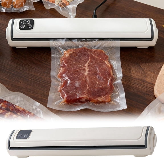 ZJNGJC 2-in-1 Food Vacuum Sealer With Cutter, Compact One-Touch Automatic Food Sealer, Powerful Precision Pro Vacuum Sealer, Ft cu Built-in Cutter, Dry Moist Fresh Modes for All Saving needs, A