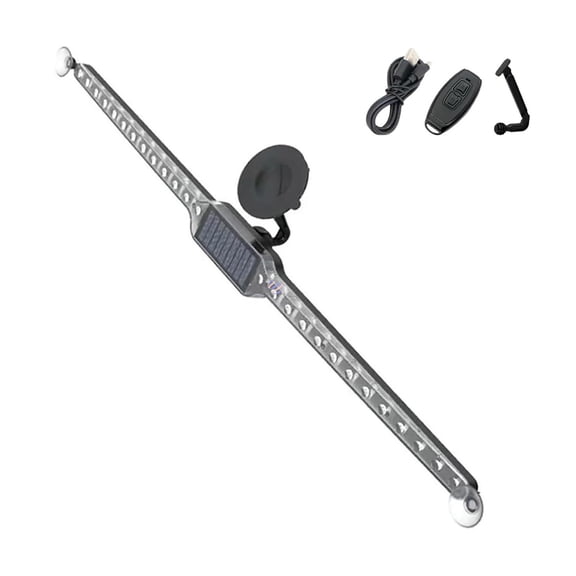 ZJNGJC Car Warning Anti-Collision Rear-end Flashing Lights Solar LED Decorative Lights, Buit-in 26pcs Bright LED Ligh-ts, 360 Adjustable Suction Cup Base with Remote Control