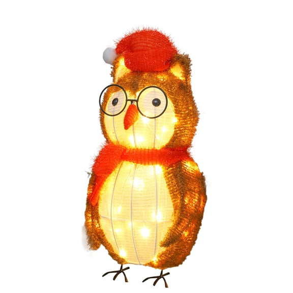 ZJNGJC Christmas Lighted Cat, 3D LED Light Christmas Decoration for Yard & Indoor/Outdoor Use D